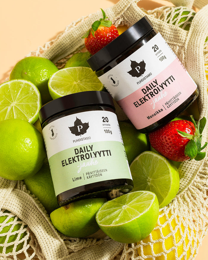 Daily Elektrolyyttijauhe Lime - 100 g