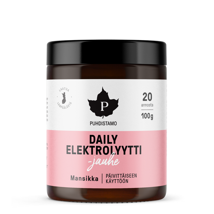 Daily Elektrolyyttijauhe Mansikka - 100 g