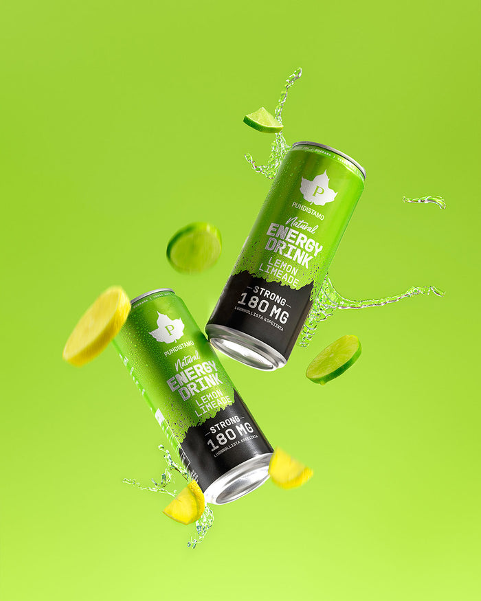 Natural Energy Drink Lemon Limeade Strong - 330 ml